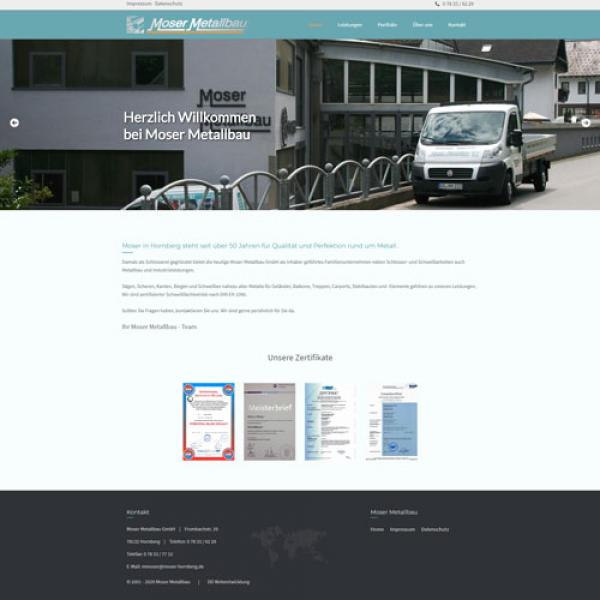 Soft-Relaunch Moser Metallbau