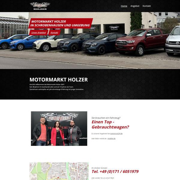 Neugestaltung / Relaunch einer KFZ An und Verkauf-Seite
